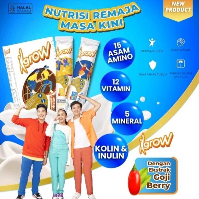 

(Expert) IGROW susu bubuk tumbuh kembang anak extra goji berry vanilla