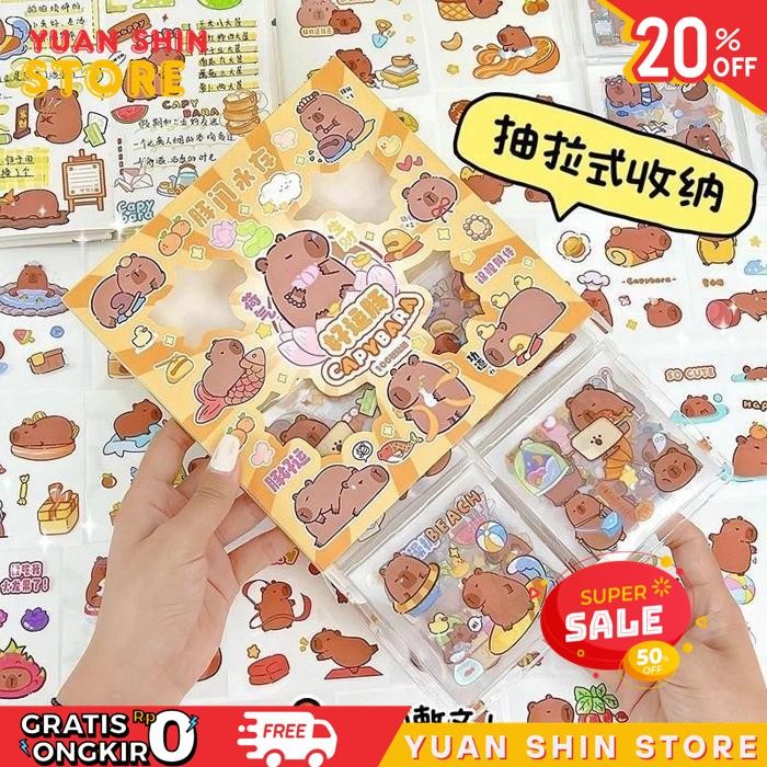 

PROMO STIKER MURAH ISI 100 PCS STIKER CAPYBARA BOX ISI 100 LEMBAR CAPYBARA STICKER WITH BOX / STIKER MURAH MERIAH / STIKER ISI 100 PRODUK TERBAIK