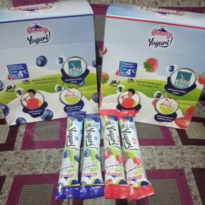 

(Expert) chimory yogurt stik 25 pcs kmsan baru 30gr rsa strwbery& bluebery bisa mix