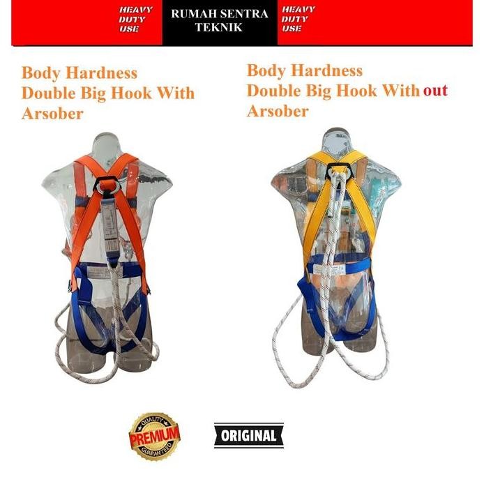 

Terlaris Safety Body Harness Climbing Double Big Hook Sabuk Pengaman Double Big Hook Bodyhardness Arsober