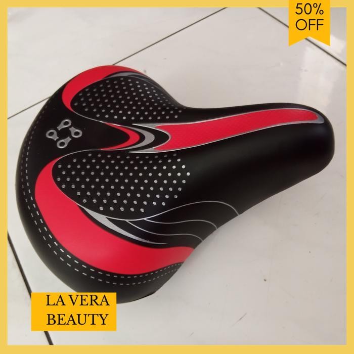 SADEL SEPEDA MTB EMPUK LEBAR JOK SEPEDA LIPAT DENGNA PER DAN REFLEKTOR TERMURAH