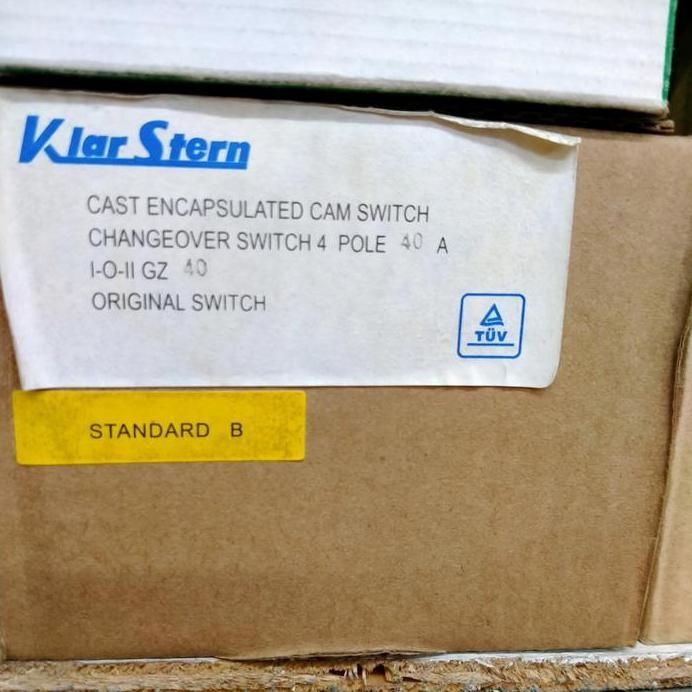 

Terlaris Ohmsaklar/Handle Genset/Change Over Switch 40A/4Pole Klar Stern