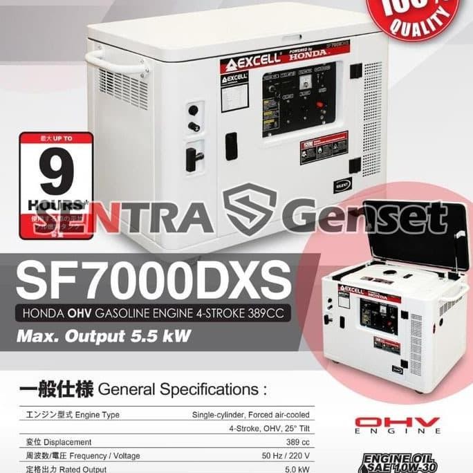 

Terlaris Genset Silent Honda 5000 Watt. Excell Sf 7000 Dxs