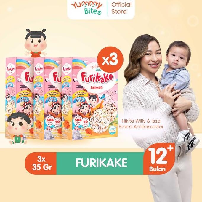 

TERLARIS [BUNDLING 3] Yummy Bites Furikake 35GR/ Topping Rumput Laut/ Nori Tabur/ MPASI Bayi ready
