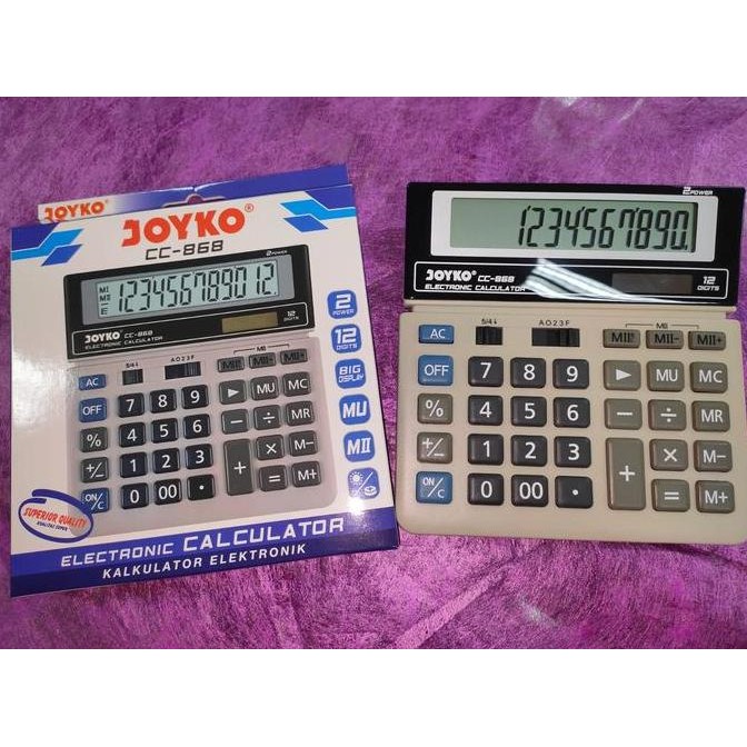 

restock kalkulator joyko cc 868 satuan non check correct