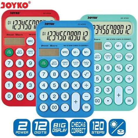 

restock Calculator Kalkulator Joyko CC-47CO 12 Digits Check Correct