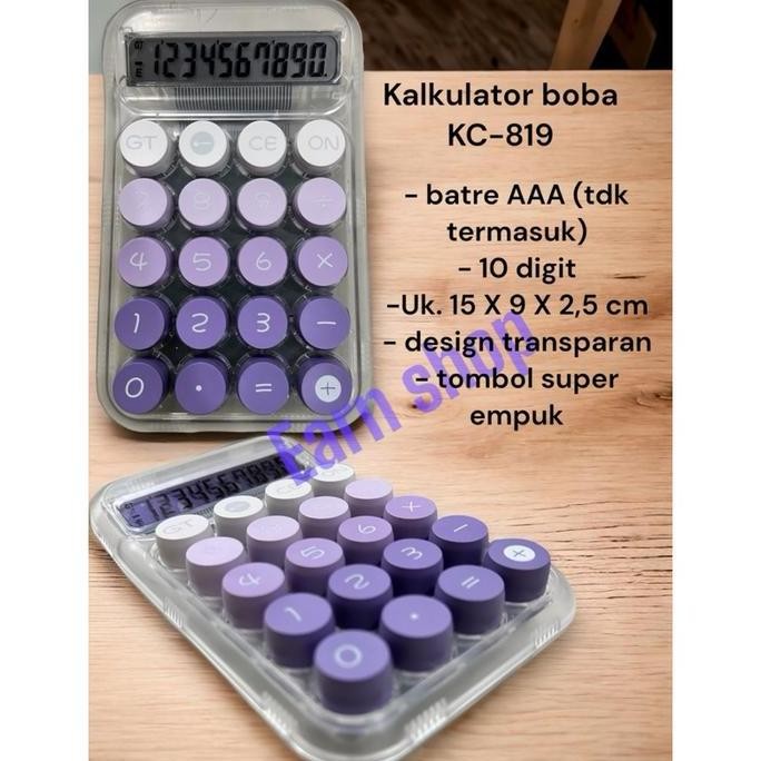 

restock KALKULATOR KINCIZEN KC-819 KALKULATOR BOBA 10 Digit | KALKULATOR AESTETIC | KALKULATOR KEYBOARD