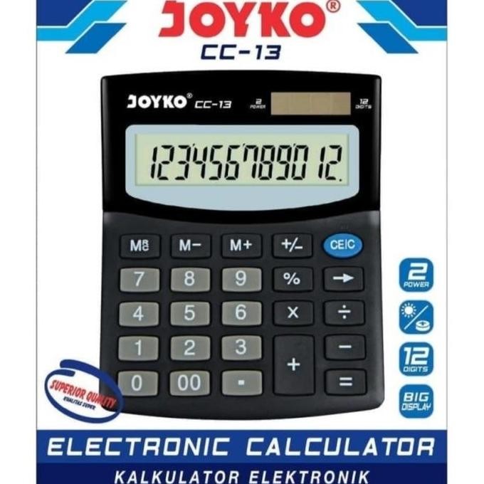 

restock JOYKO CC-13 ORIGINAL KALKULATOR MEJA CALCULATOR DESKTOP / KANTOR CC13