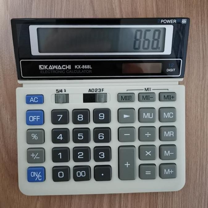 

restock Kawachi Kalkulator / Calculator Elektronik 12 Digit KX-868 L