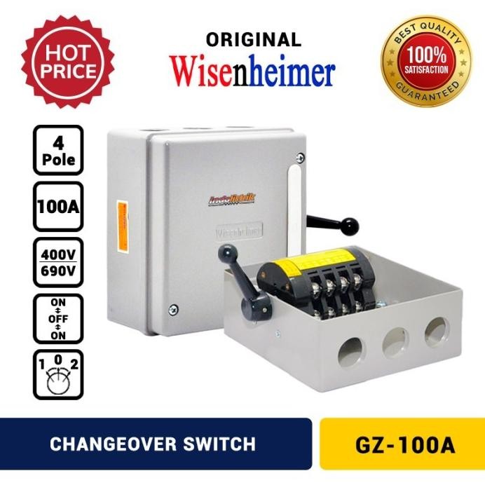 

Terlaris Wisenheimer Change Over Switch 4P 100A Untuk Genset