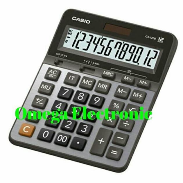 

restock Casio GX 120 B - Calculator Desktop Kalkulator Meja Kantor GX-120B