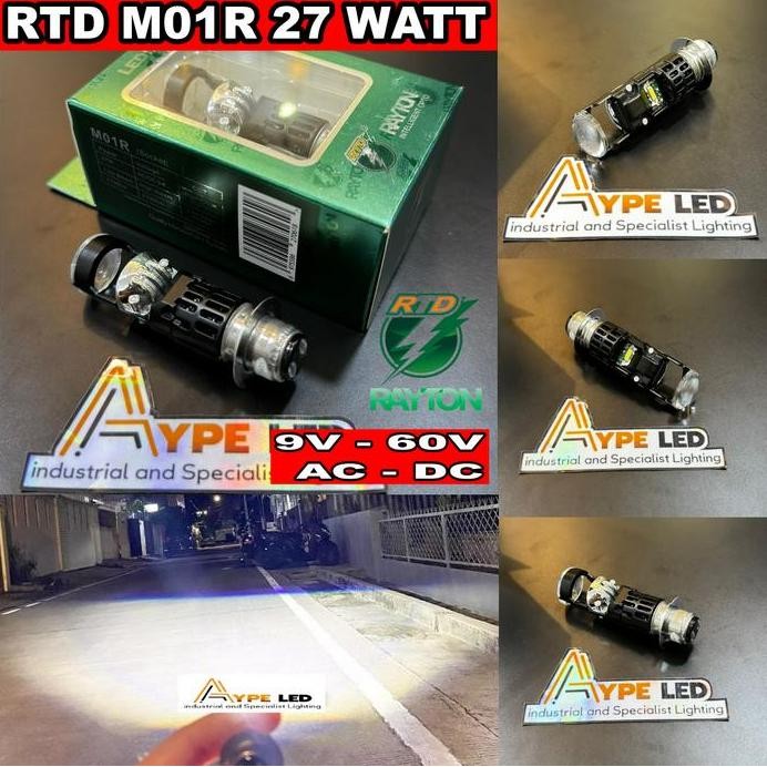 ORIGINAL LAMPU LED H6 M01R TIPE B DAN ARTD RAYTON CAHAYA BILED LAMPU UTAMA H6 RTD RAYTON