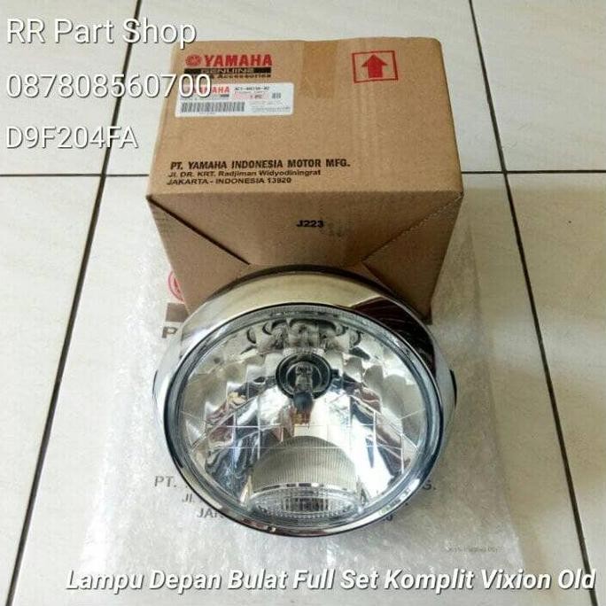Lampu Depan Bulat Full Set Komplit Vixion Old Original Yamaha New