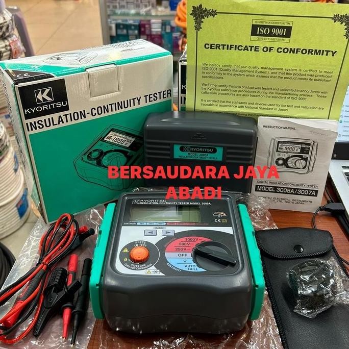 Promo MEGER/INSULATION KYORITSU TEASTER 3005A / meger kyoritsu 3005a