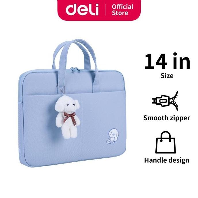 [Combo Super Hemat] Deli Tas Laptop 14Inch Lucu, Alas Mouse