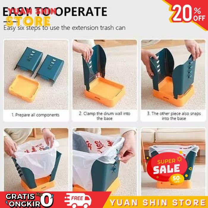 AMO PROMO PERLENGKAPAN RUMAH TANGGA TONG SAMPAH LIPAT MULTIFUNGSI TONG SAMPAH BESAR TEMPAT SAMPAH LI
