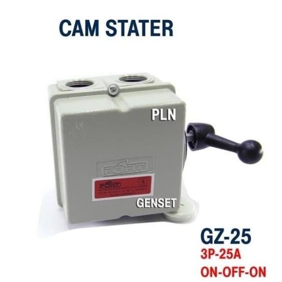 

Terlaris Cos Cam Switch Gz-25 25A Cam Stater Pln Genset On-Off-On Fort Gz25