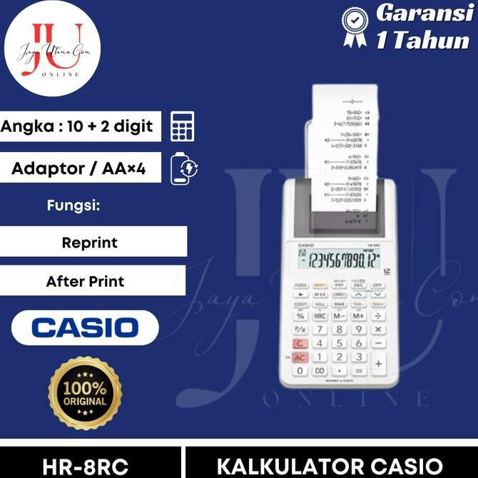 

restock Kalkulator Casio HR 8 RC Original
