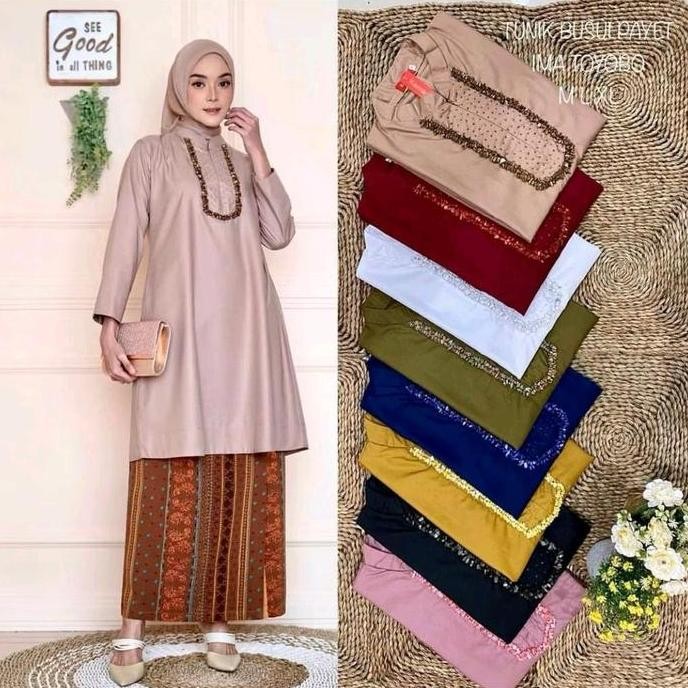 [Senja Fashion] Tunik batu payet toyobo || Tunik payet busui || Baju Kurung Malaysia || Tunik terbar