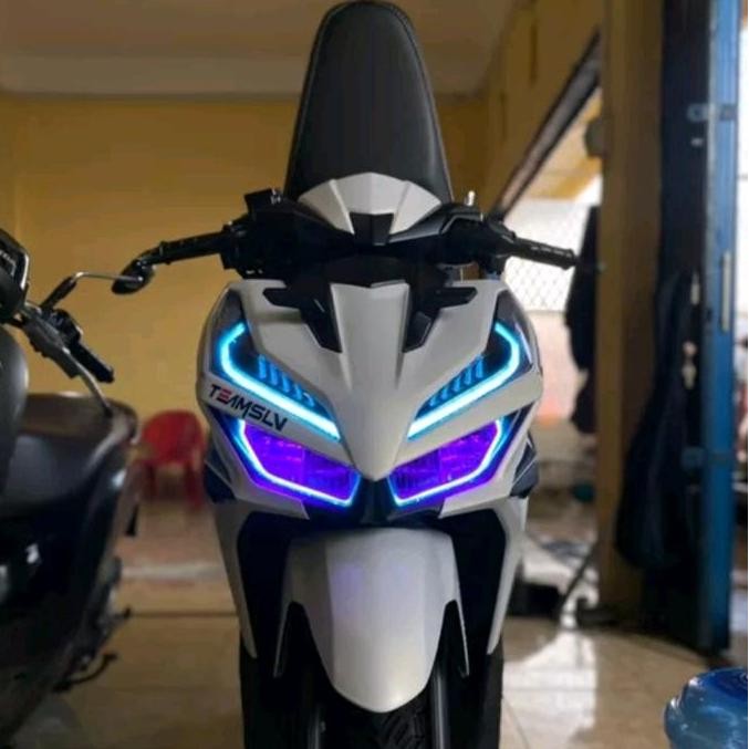 PAKET PAKETAN LAMPU ALIS DRL UNTUK MOTOR VARIO 125 150 NEW FREE DEVIL EYES