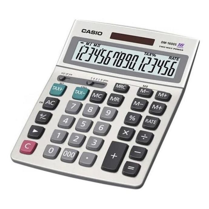 

restock CASIO DM-1600 DESKTOP KALKULATOR / CALCULATOR KANTOR MEJA DM1600