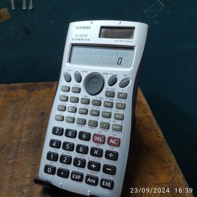 

restock Kalkulator Casio/Calculator Casio FX-3650P/REAL PICTURE/DISPLAY TOKO