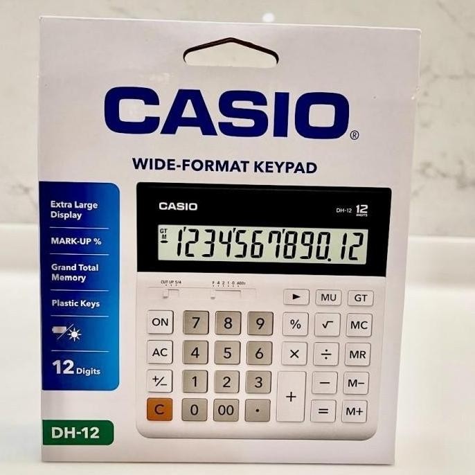 

restock Calculator CASIO DH - 12 , Wide - Format Keypad