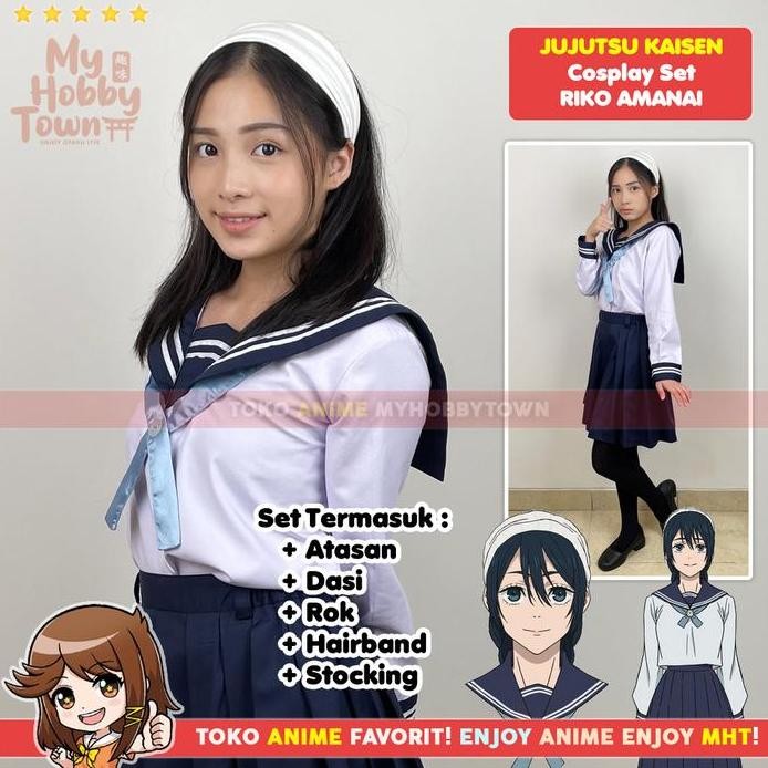 new !!! Seifuku Riko Amanai Kostum Cosplay Anime Jujutsu Kaisen