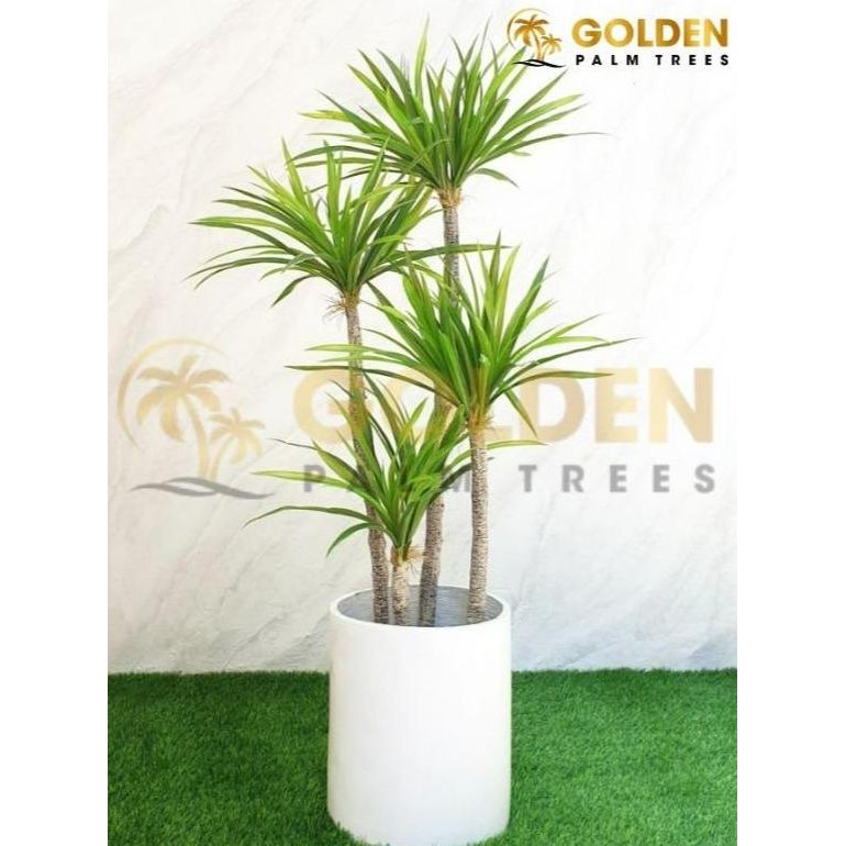 Pohon Artificial Pandan Bali Cabang 4 + Pot Tanaman