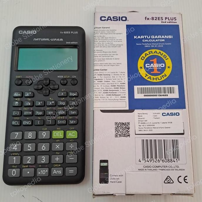 

restock Scientific Calculator Original Casio FX - 82 PLUS bk (252 functions)