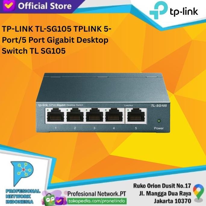 Tp-Link Tl-Sg105 Tplink 5-Port/5 Port Gigabit Desktop Switch Tl Sg105