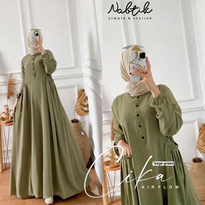 GAMIS CRINKLE AIRFLOW POLOS CHIKA DRESS