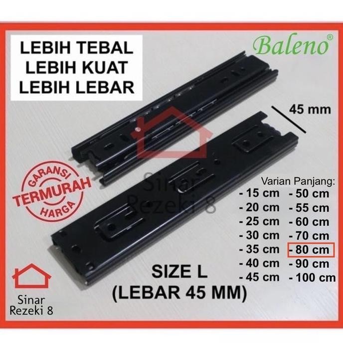 Rel Laci Double Baleno 80 Cm / Track Full Extension