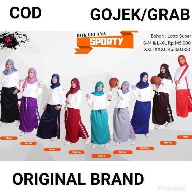 Promo ROCELLA Rok Celana Sporty - Rok Celana Training Wanita Diskon