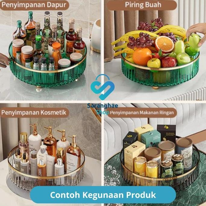 

Terlaris [Sh] Cod Rak Barang Berputar Mewah Ringan / Meja Putar Dapur Botol Bumbu Bumbu Transparan / Rak