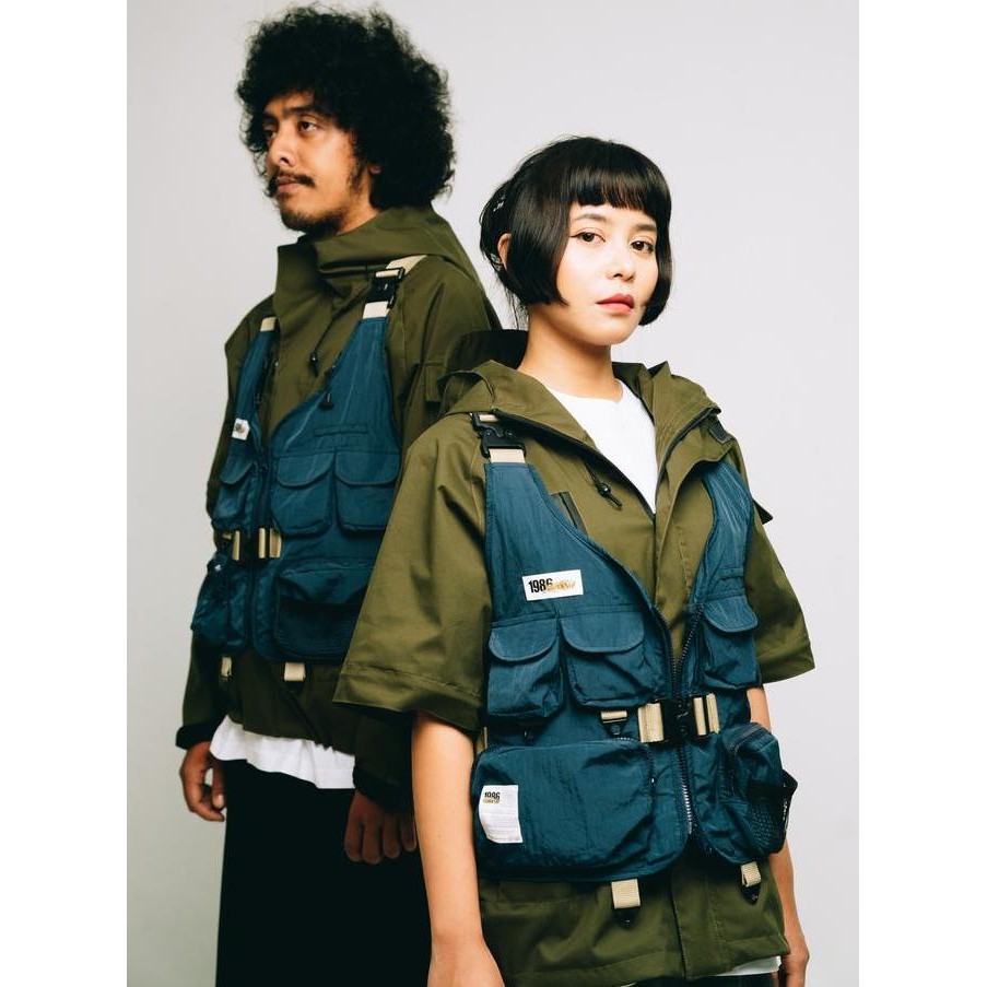 Sale 1986 X Gashakon Utility Layered Jacket / Jaket Rompi Vest Tactical Outdoor Adventure Riding Gun