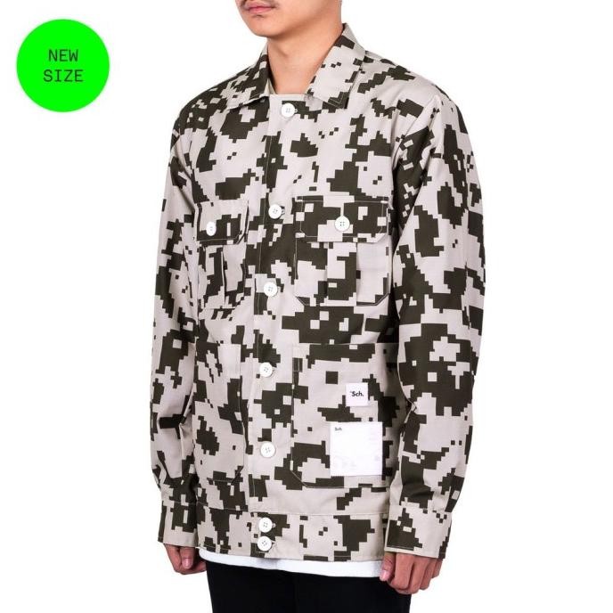 Grosir Sch Jacket Faction Overtones Wbj Cream Army Green