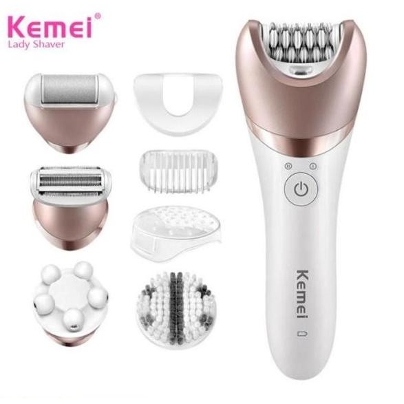 Terlaris Alat Cukur Bulu Khusus Woman 5In1 Kemei Km-8001 Rechargeable Shaver