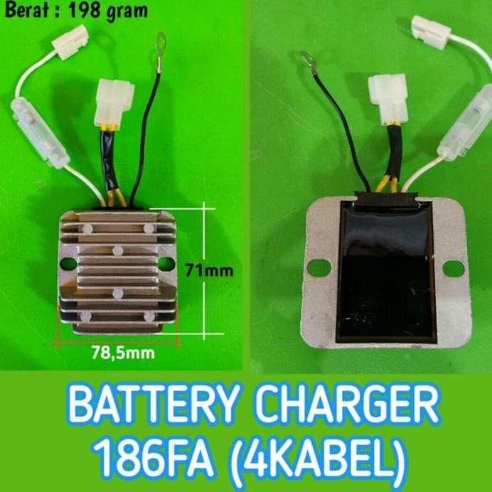 

Terlaris Kiprok Genset Kama/Battery Charger 186 Fa 4 Kabel