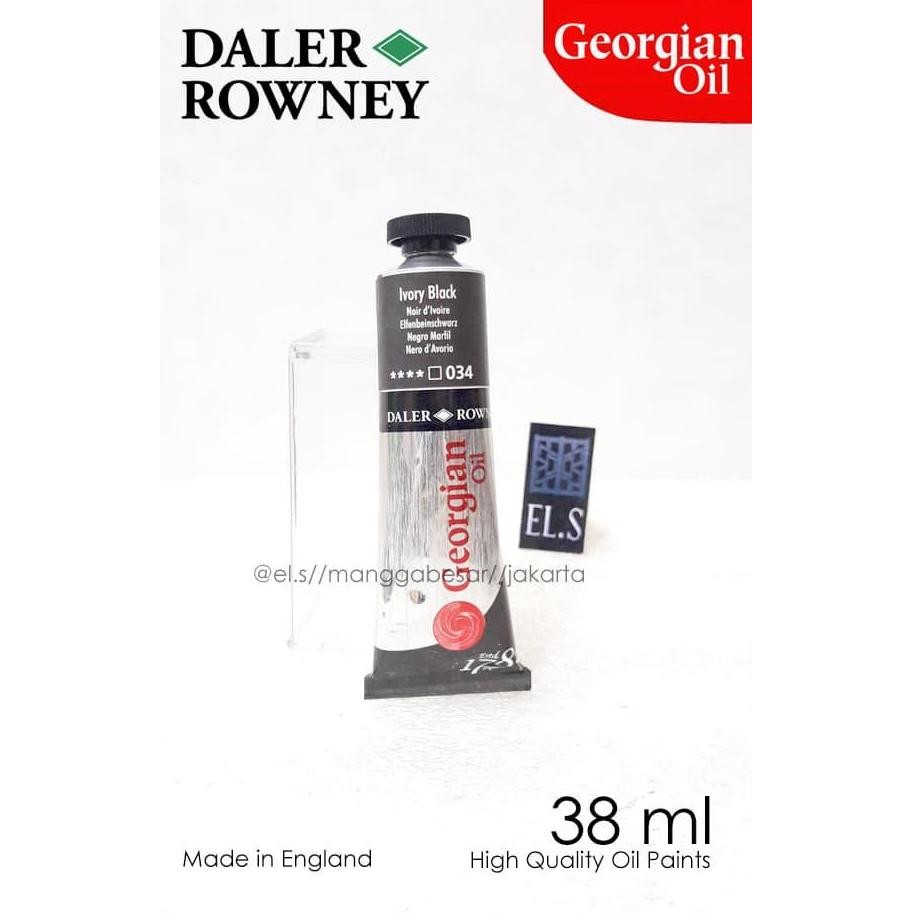 

ready Daler Rowney Georgian Oil Ivory Black 38 ml ( Cat Minyak )