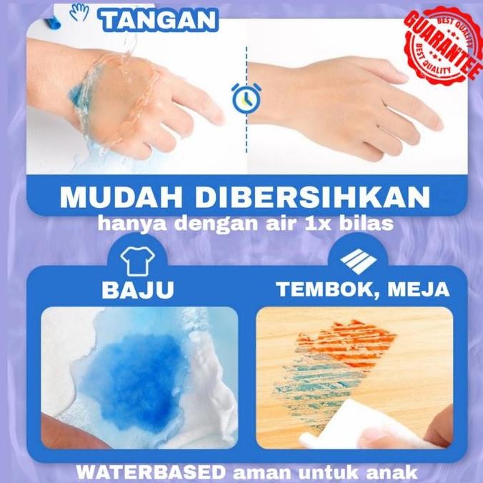 

ready washable finger paint / cat warna no toxic / hand painting khusus anak