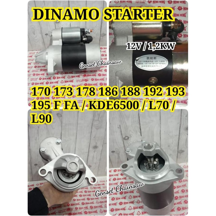 

Terlaris Dinamo Stater Mesin Diesel Silent Solar 186Fa 186F 178F Genset Starter