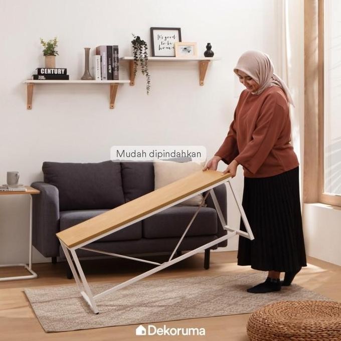 

Terlaris Dekoruma Toshi Coffee Table Minimalis Industrial / Meja Tamu