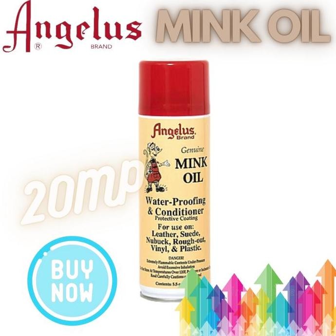 ready Angelus Mink Oil Spray Aerosol Conditioner Waterproofer USA