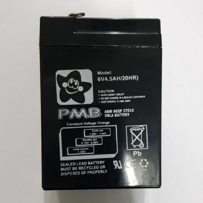 ACCU/AKI KERING 6VOLT 4,5Ah ORIGINAL PMB