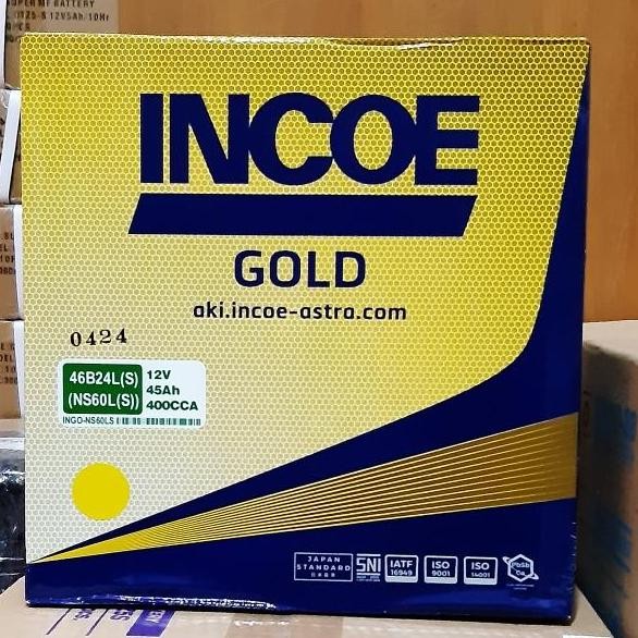 Aki Mobil Toyota Kijang Innova Incoe Gold NS60LS Aki Basah