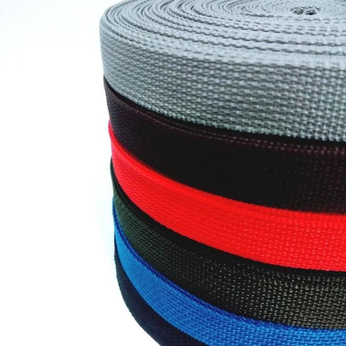 

Terlaris Bisban Tali Webbing Tebal Kd702 Ukuran 2 Cm 1 Rol Panjang 27 Meter Merah