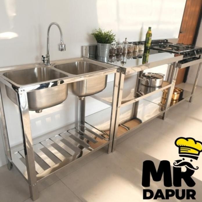 

Terlaris Paket Meja Stainless Mrdapur Mw78Db Kran Flex Ms3 Mk