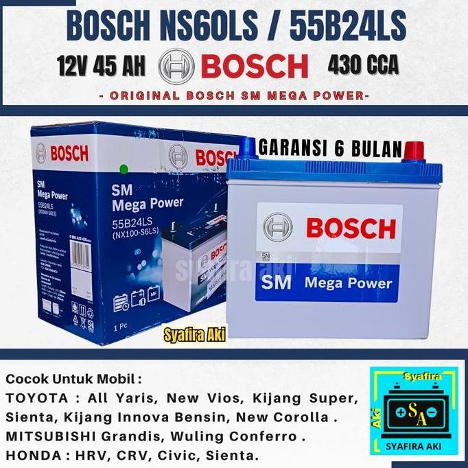Aki Bosch Ns60LS / 55B24LS