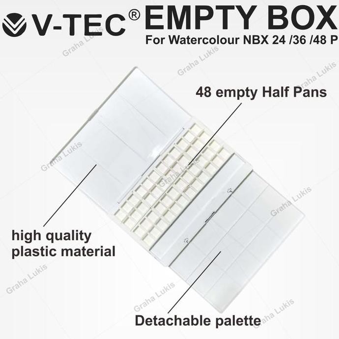 

ready Empty Case for Watercolour 24 Pocket Box + Halfpan - NBX 24